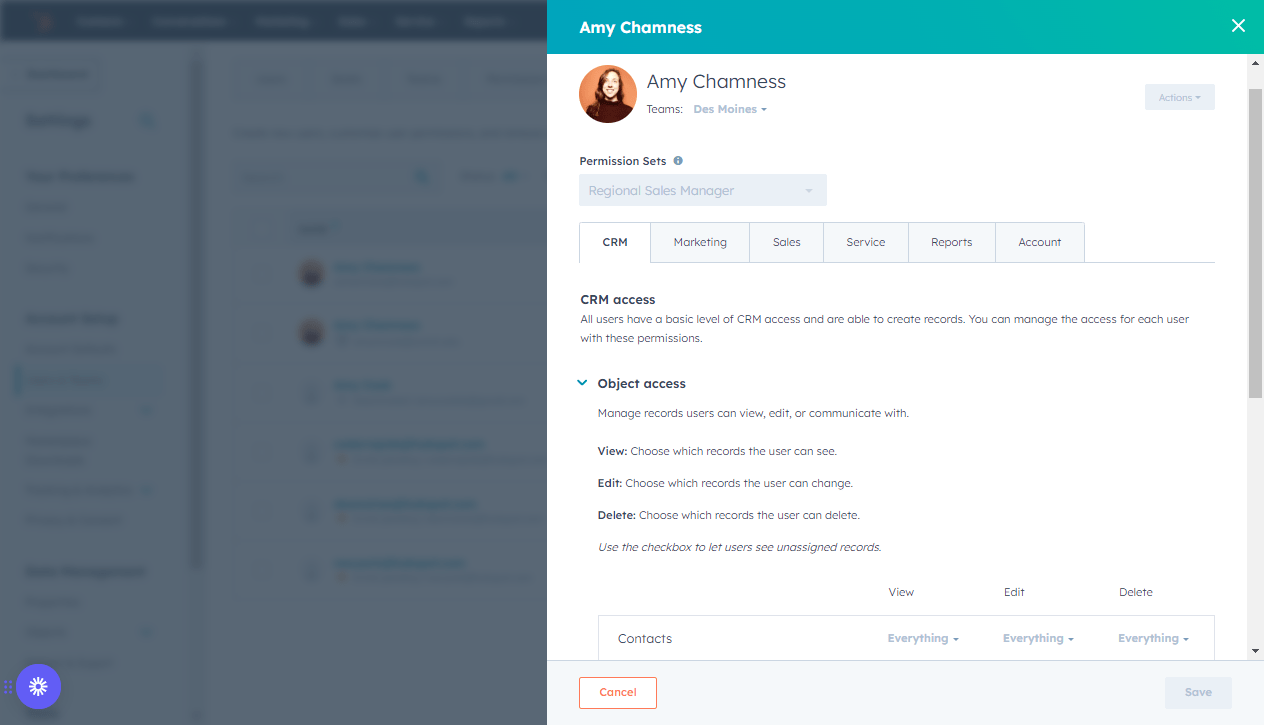 User Permissions for Your Scaling Teams HubSpot
